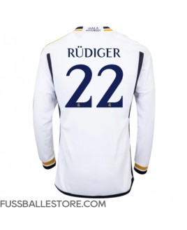Günstige Real Madrid Antonio Rudiger #22 Heimtrikot 2023-24 Langarm
